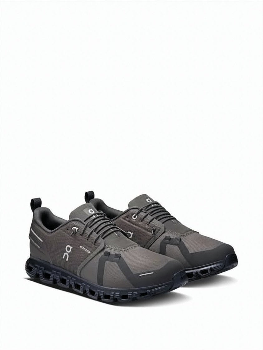 On Running Breathable Black Sneakers With Tpu Overlays
