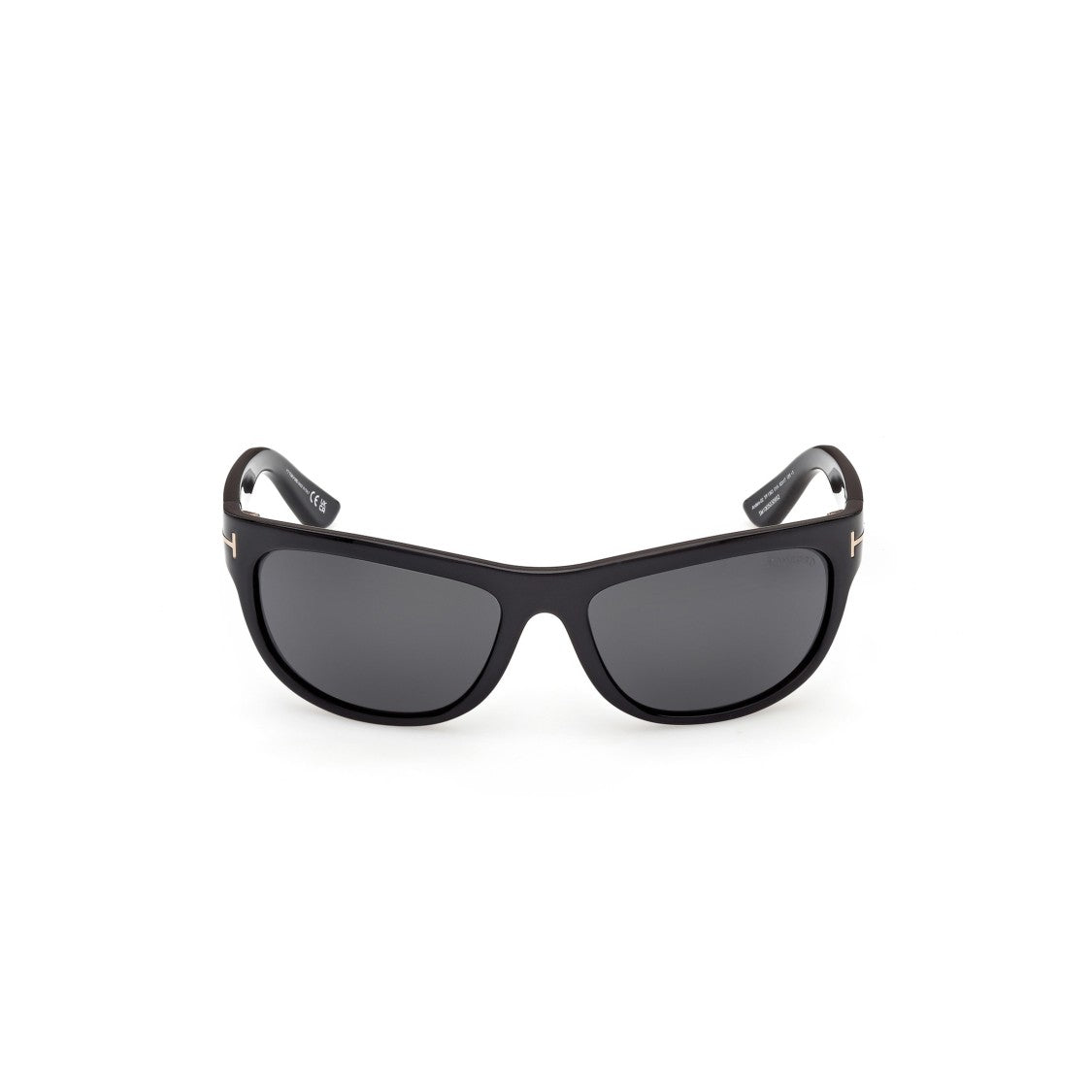 Tom Ford Ft1363 Slightly Curved Rectangular Black Sunglasses