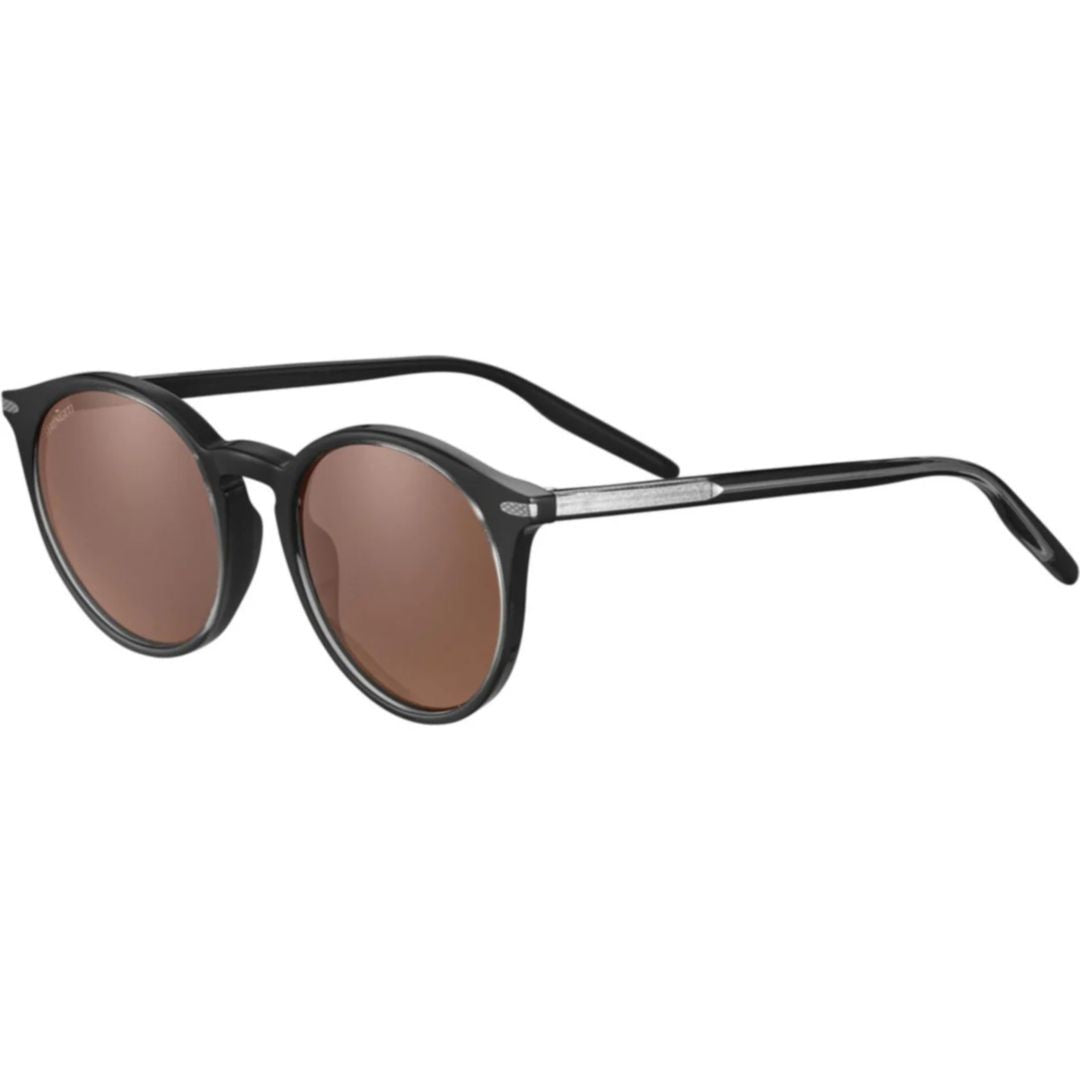 Serengeti Leonora Metallic Glossy Round Sunglasses
