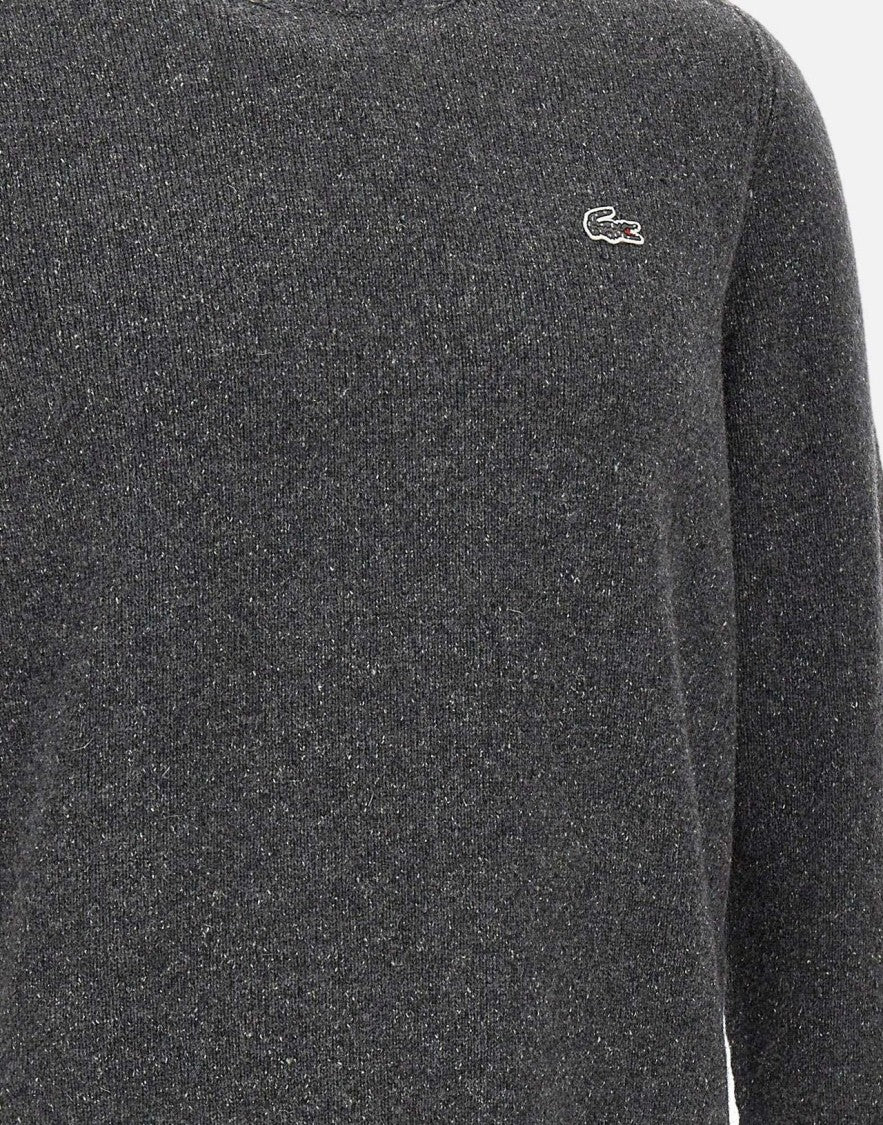 Lacoste Mixed Wool-Silk Crewneck Sweater