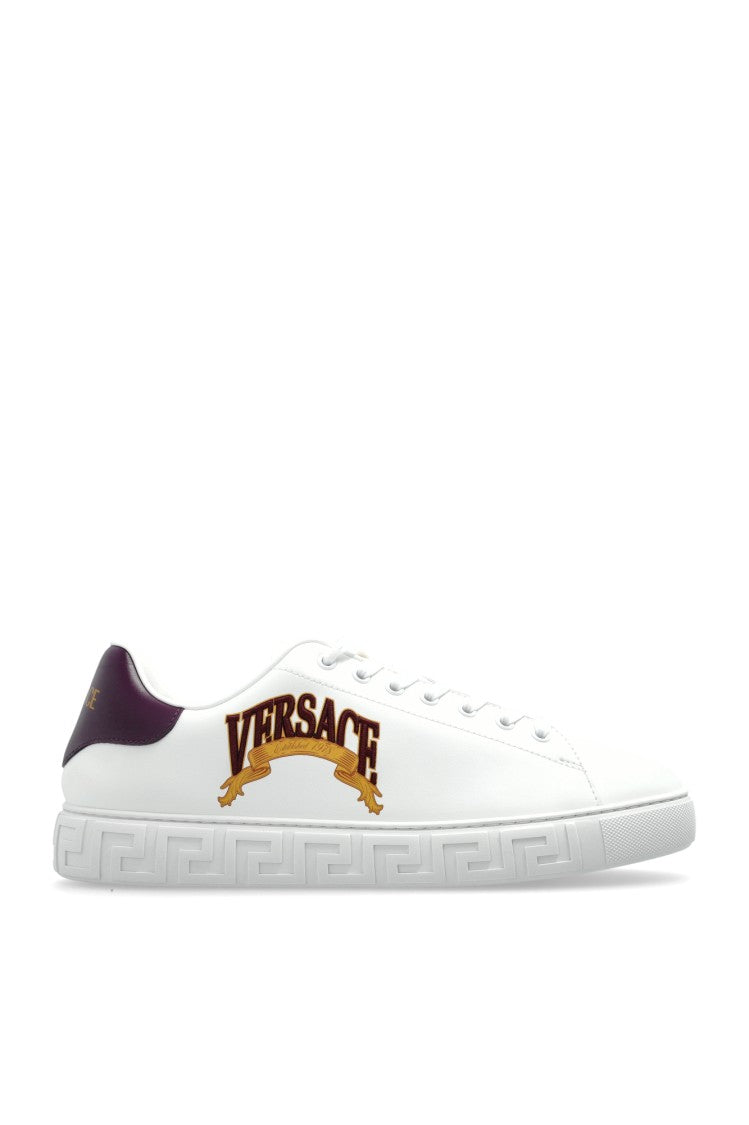 Versace Sports Shoes With Embroidered Logo