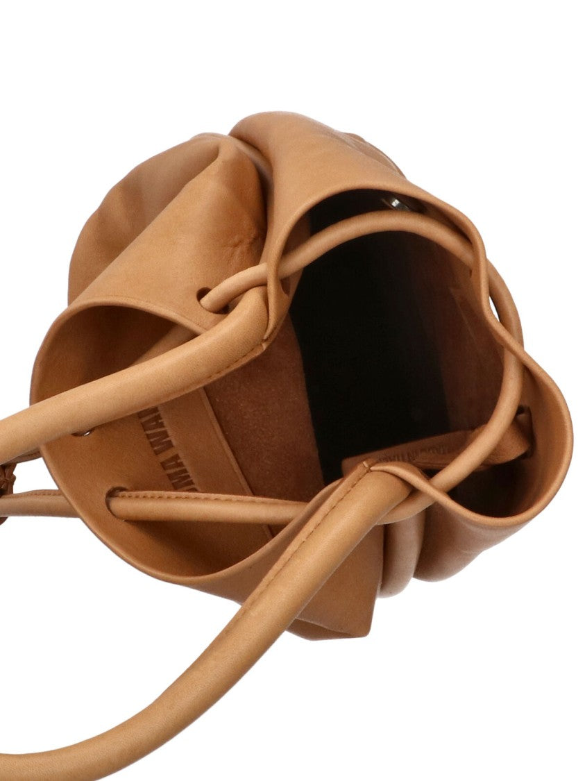 Uma Wang Brown Lambskin Leather Bucket Bag
