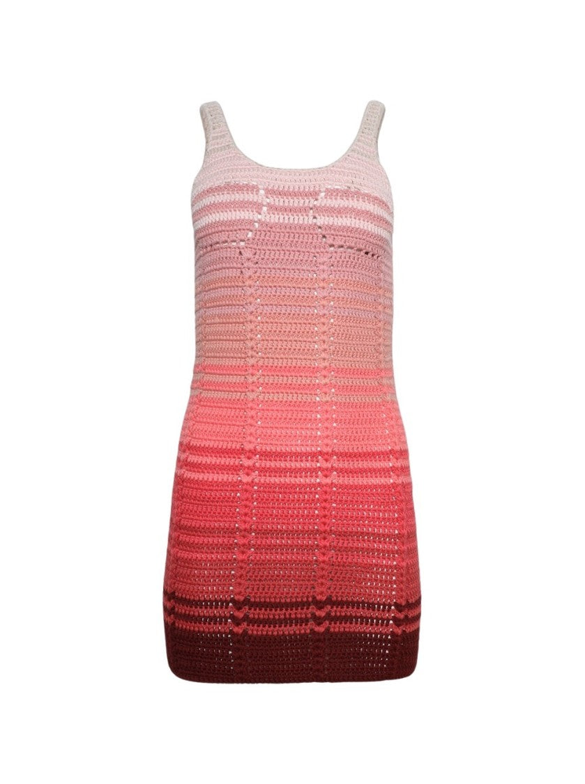 Amiri Sunset Ombre Crochet Dress