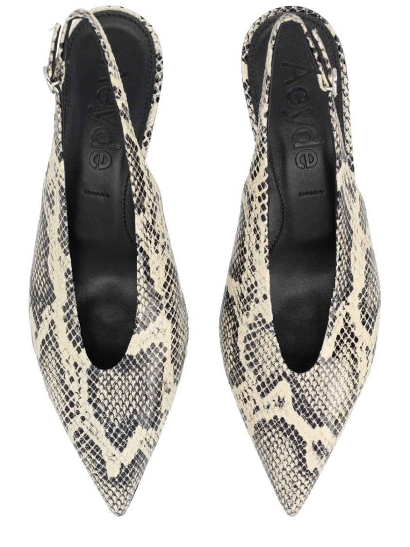 Aeydē Neutrals Camila Pointed Slingback Flats