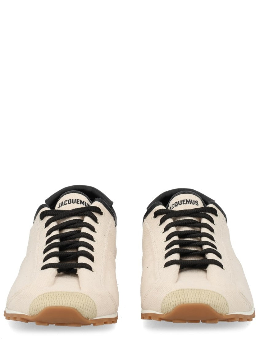 Jacquemus Les Tennis Low-Profile Lamb Leather Sneakers