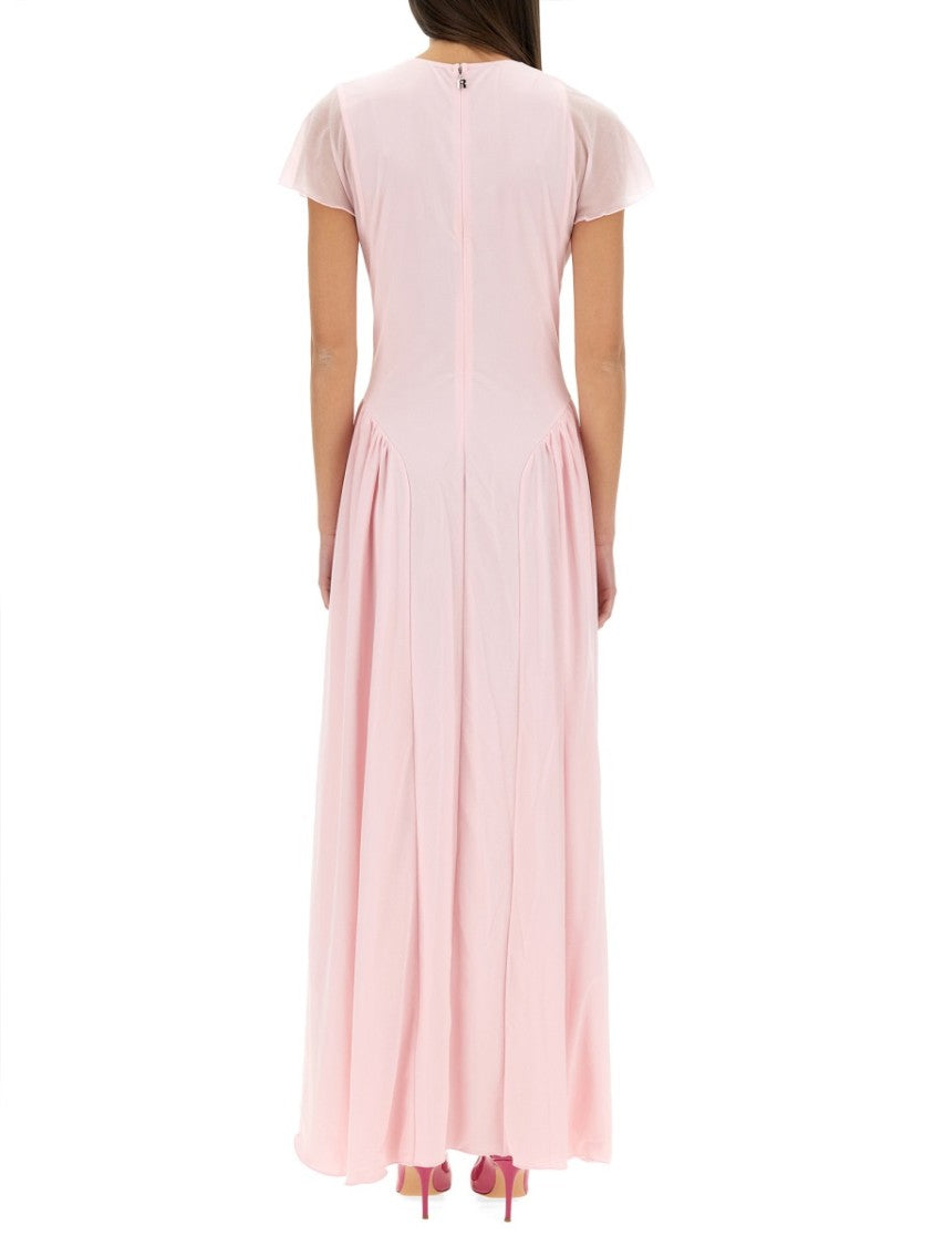 Rotate Long Dress With Draped Silhouette