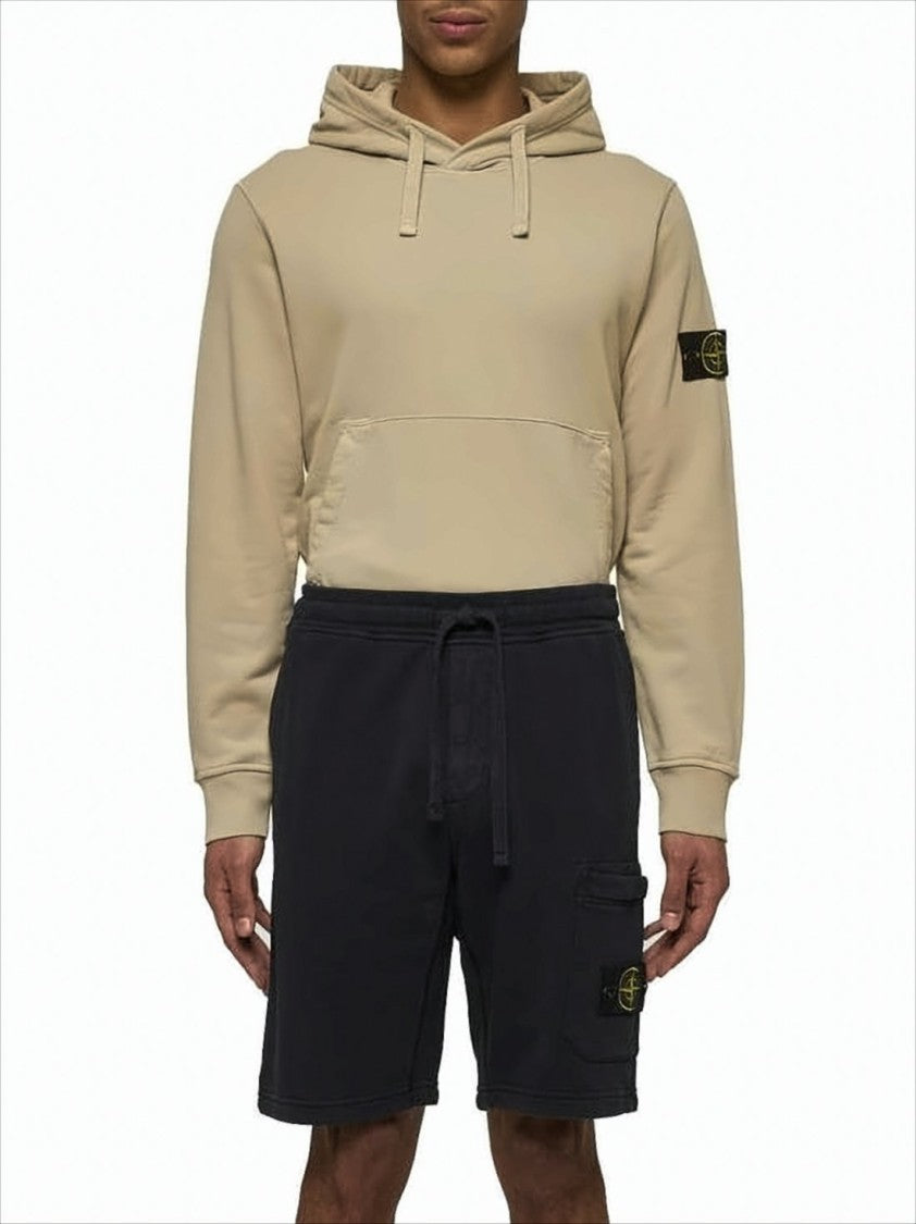 Stone Island Relaxed-Fit Shorts With Elastic Waistband