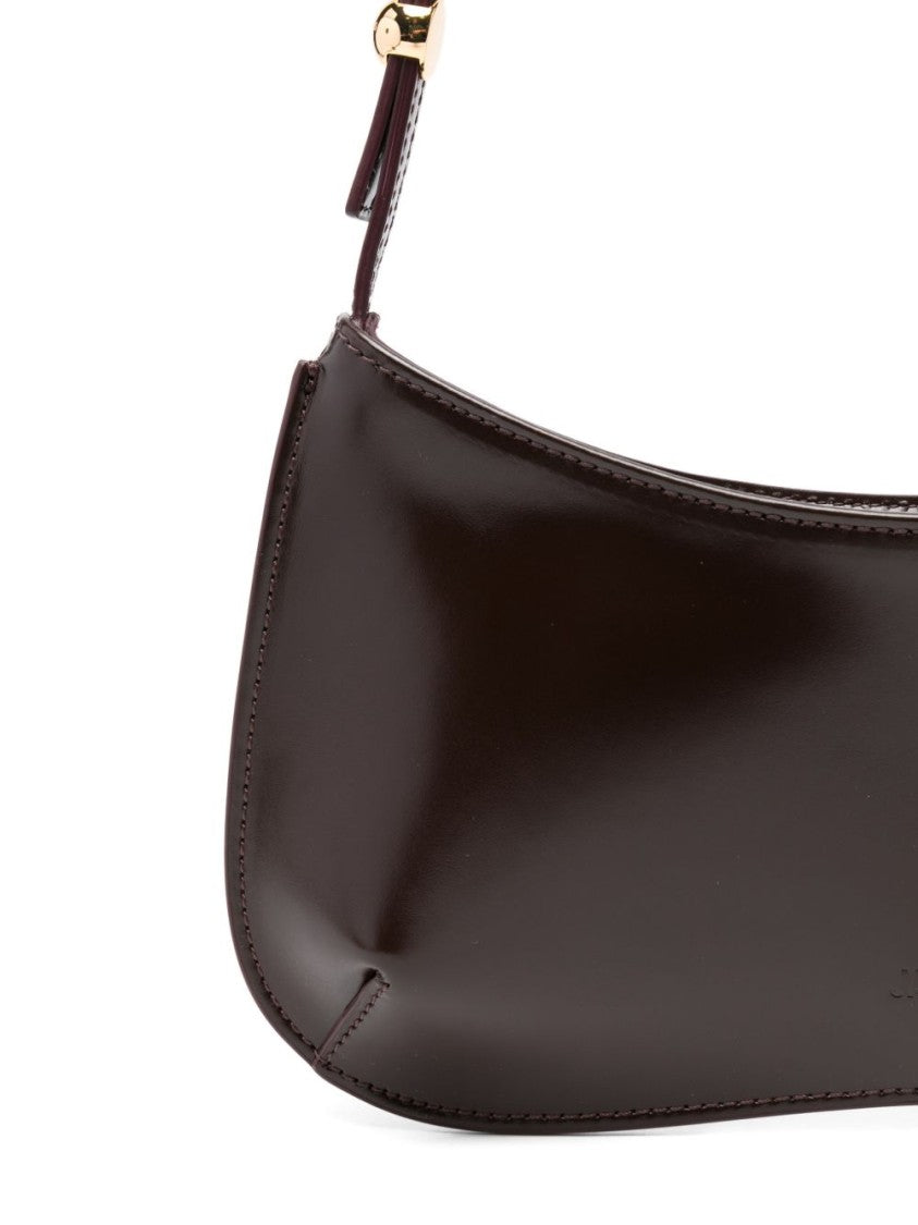 Jacquemus Dark Red Top Zip Adjustable Bag
