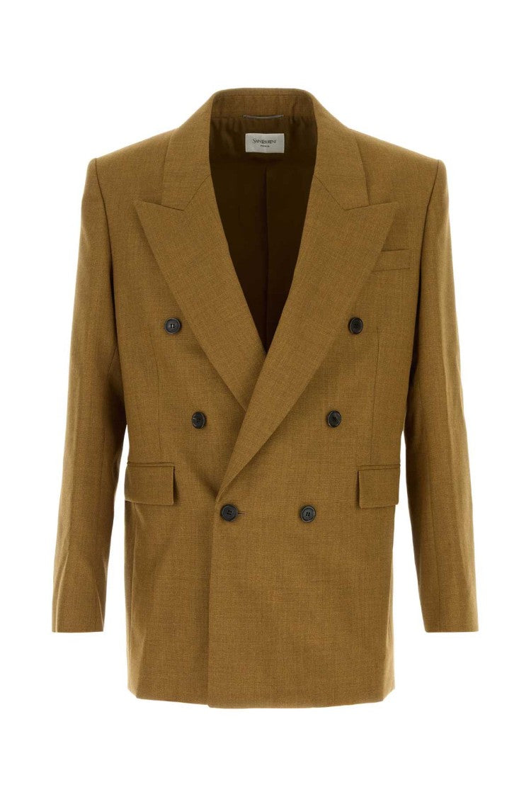 Saint Laurent Khaki Wool Blazer
