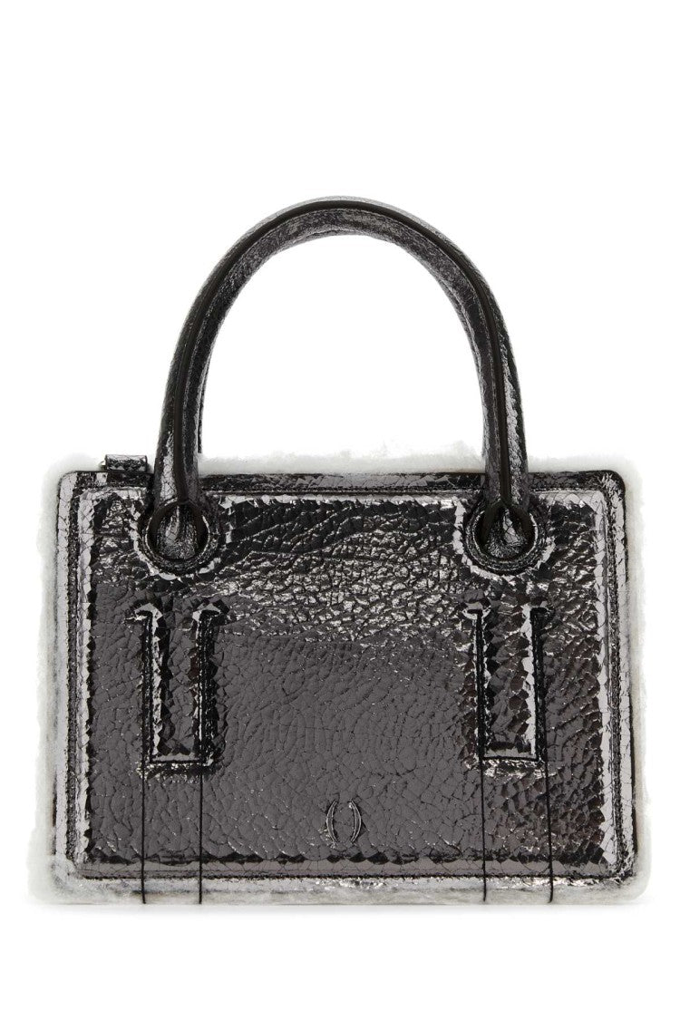 Dentro Lead Leather Mini Otto Handbag