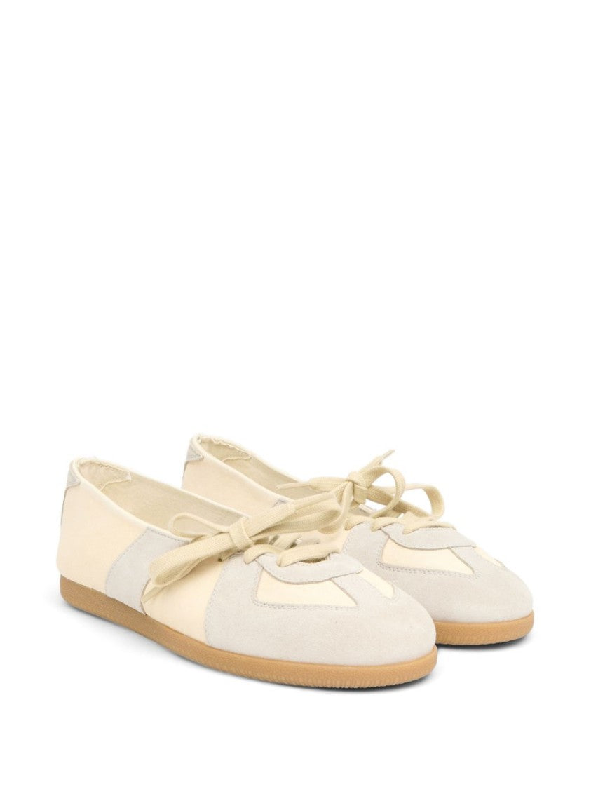 Maison Margiela Rounded Toe Suede Smooth Sneakers