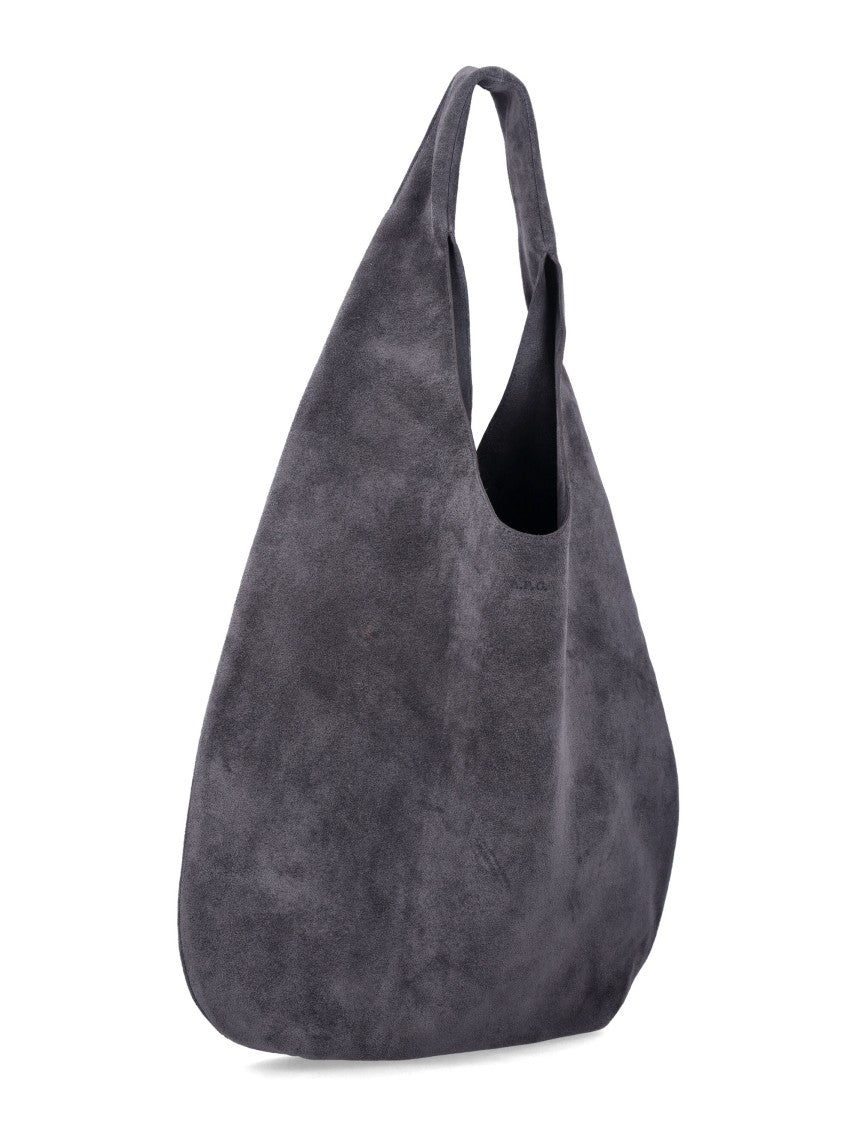 A.P.C. Le Neige Slouchy Suede Tote Bag