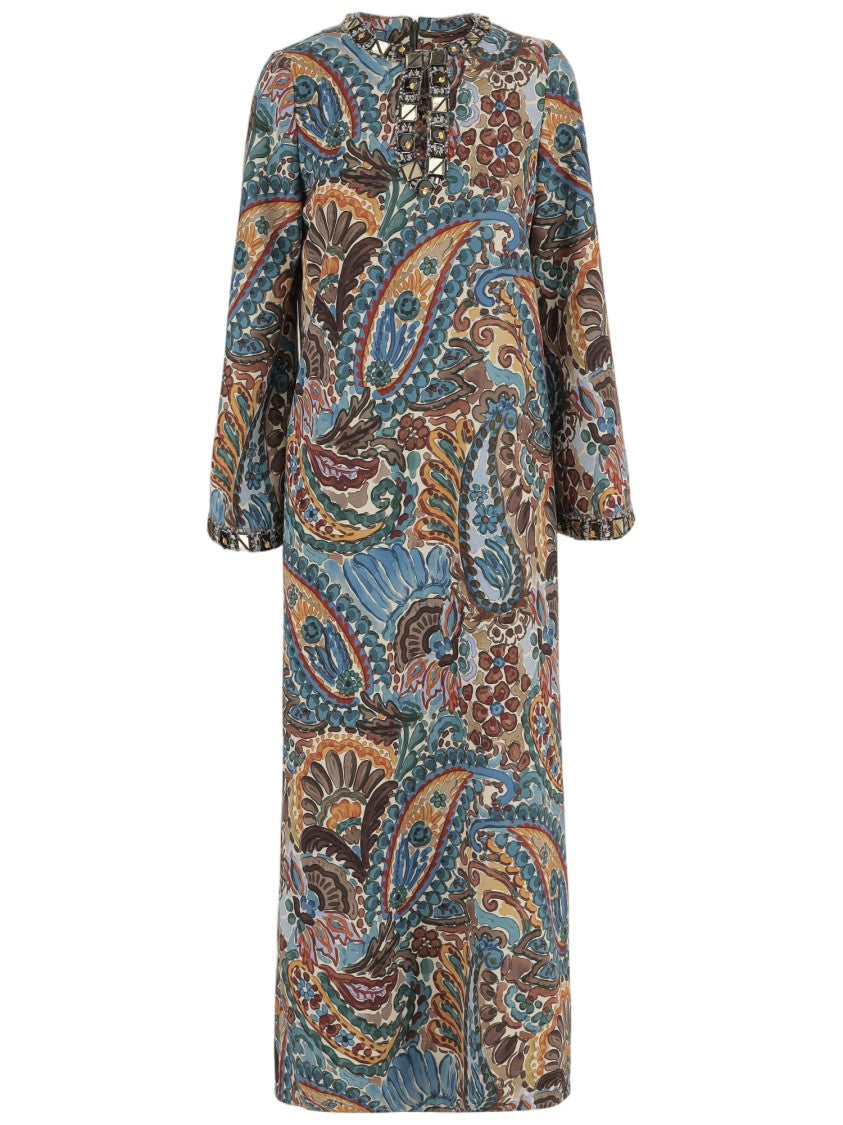 Philippa 1970 Remi Dress With Damask Floral Print