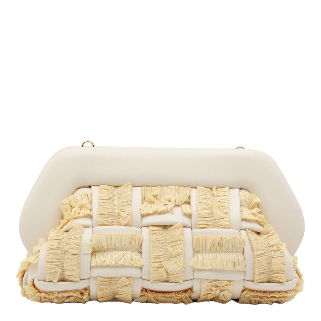 Themoirè Textured Padded Bag With Woven Design And Versatile Strap