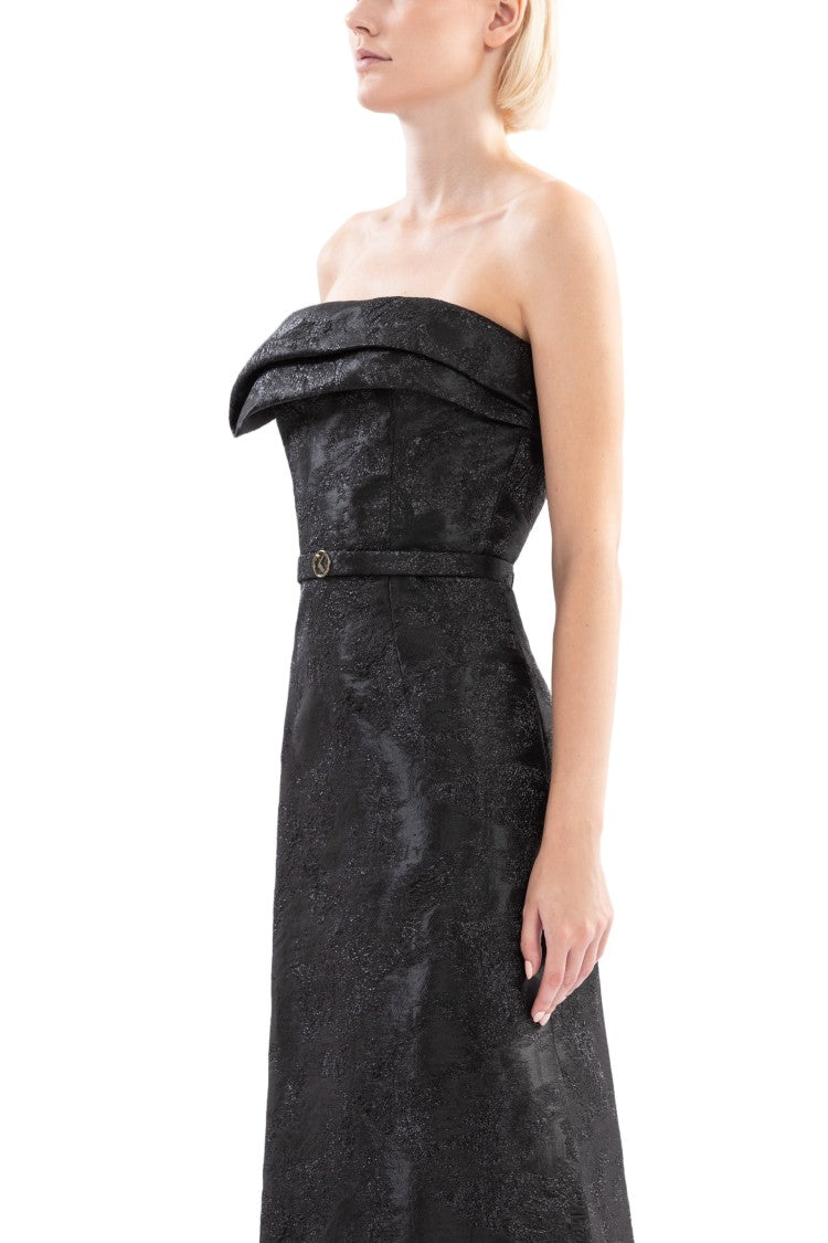 Saiid Kobeisy Brocade Long Fitted Dress