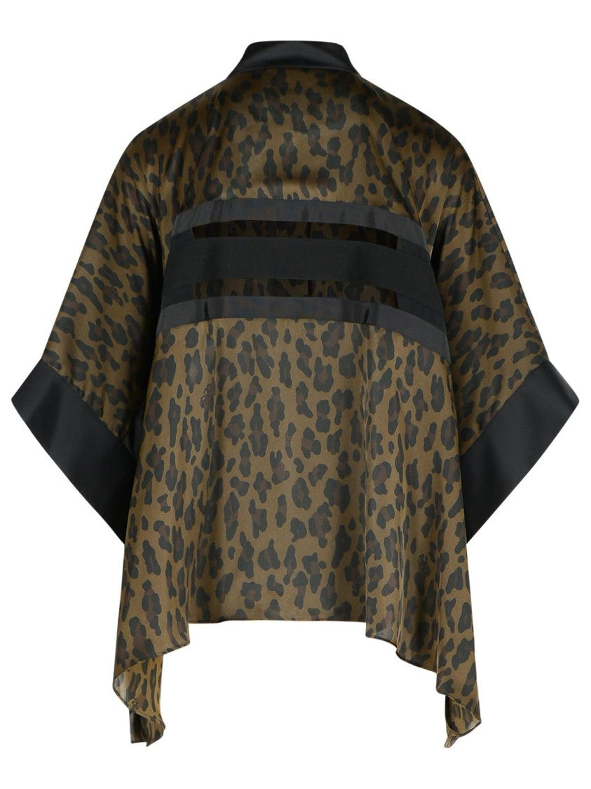 Sacai Brown Polyester Hood