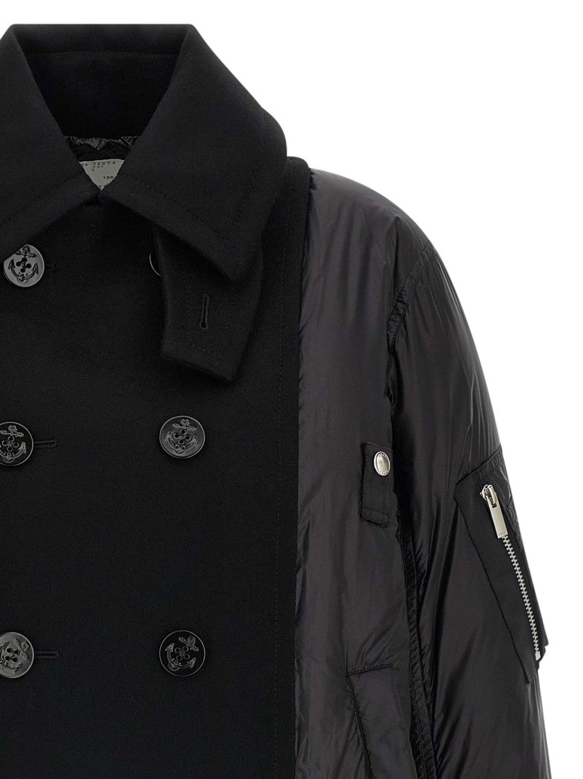 Sacai Wool Insert Bomber Jacket