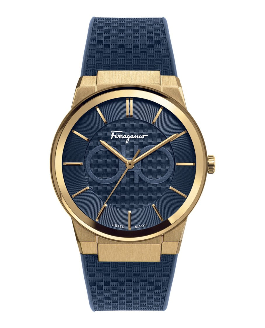 Ferragamo Sapphire Silicon Watch