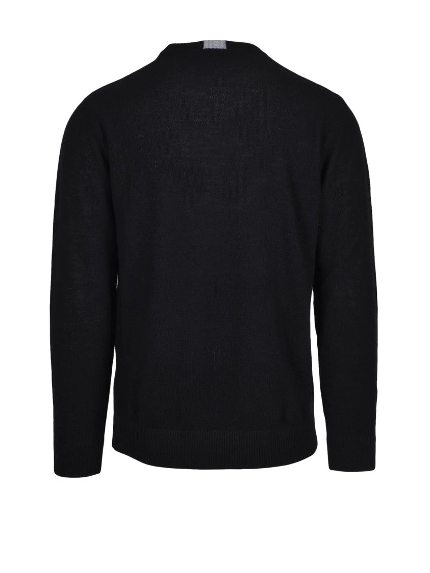 Cashmere Company P. Classic Crew Neck Sweater In Extrafine Merino Wool