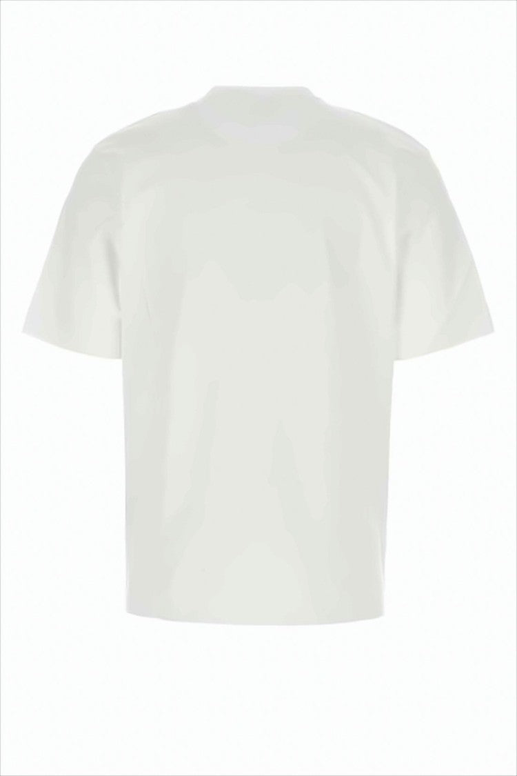 Fendi Short-Sleeved White T-Shirt With Zippered Pocket