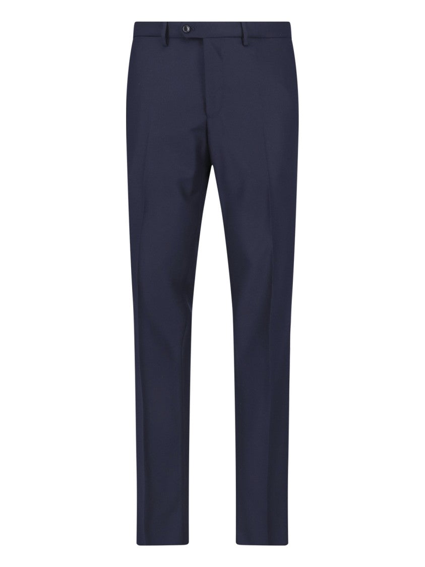 Tagliatore Navy Blue Tailored Blazer And Trousers Suit