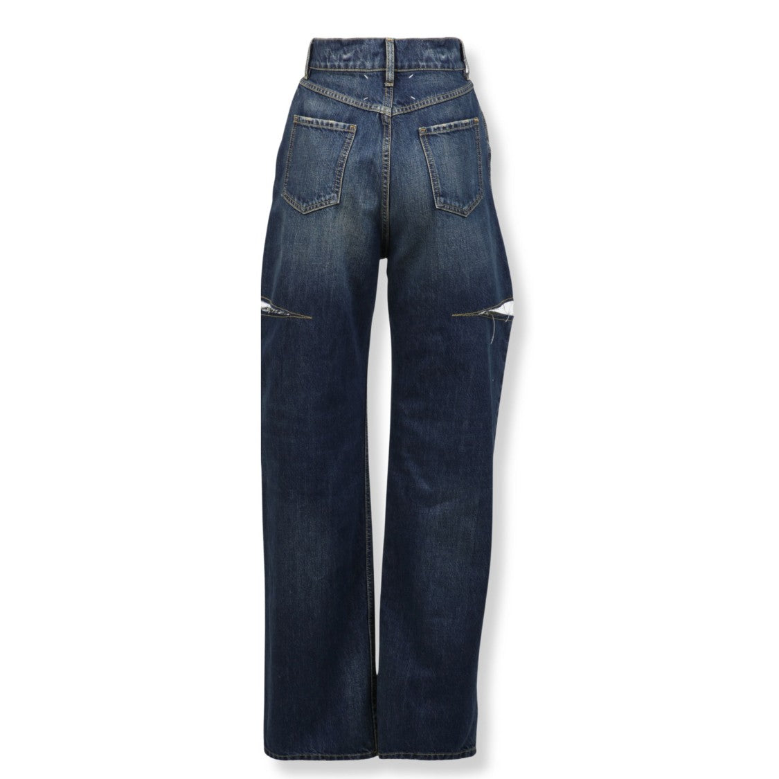 Maison Margiela Straight-Cut Cotton Pants With Classic Five-Pocket Design