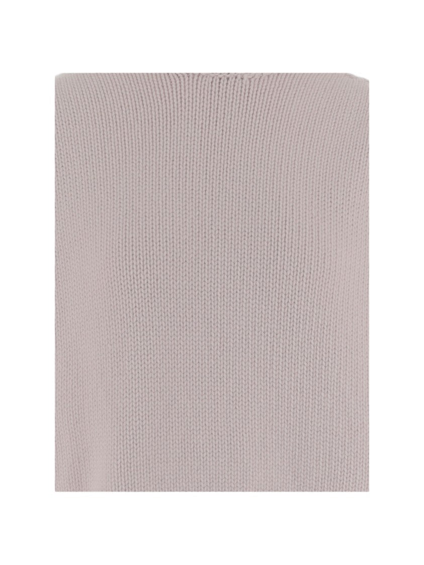 Sa Su Phi Pink Cashmere Ribbed Turtleneck Sweater