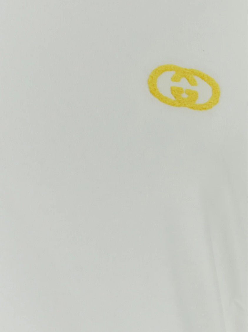 Gucci White Regular Medium Cotton Logo T-Shirt