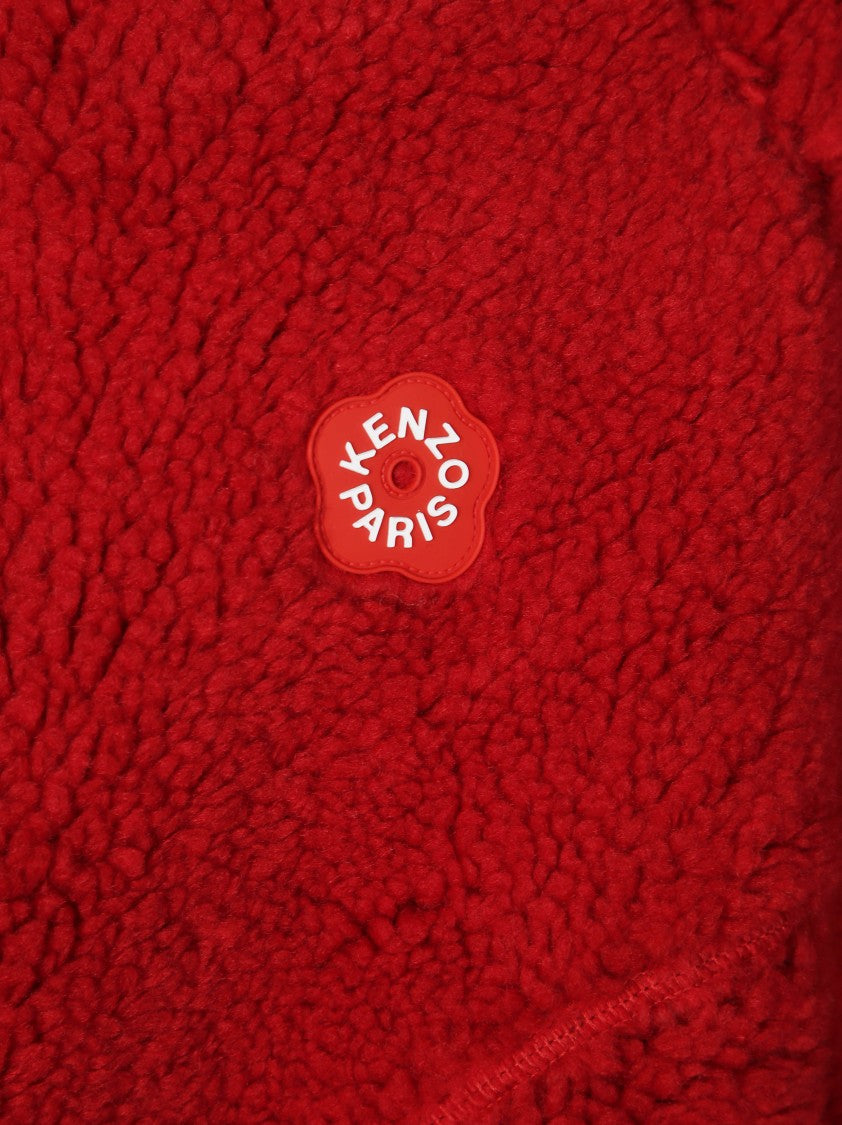 Kenzo Textured Plush Hooded Jacket