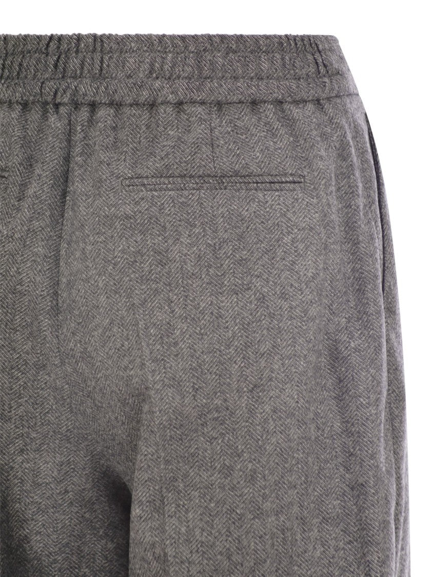 Pt Torino Daisy - Wool And Cashmere Pants