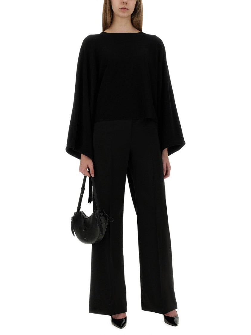 Max Mara Fernet Flowing High-Waisted Virgin Wool Wide-Leg Pants