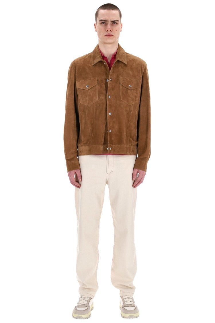 Eleventy Artisanal Trucker Suede Jacket