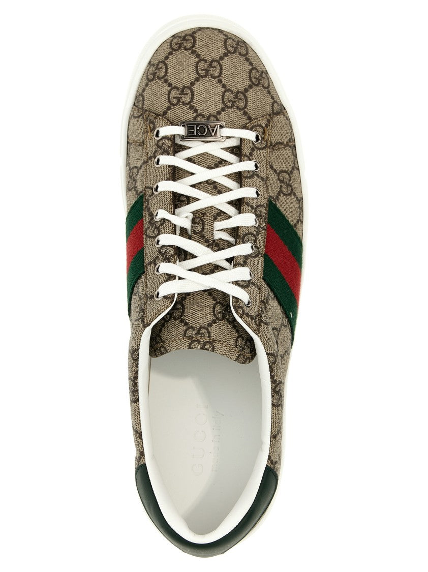 Gucci Low-Top Sneakers In Gg Supreme Fabric