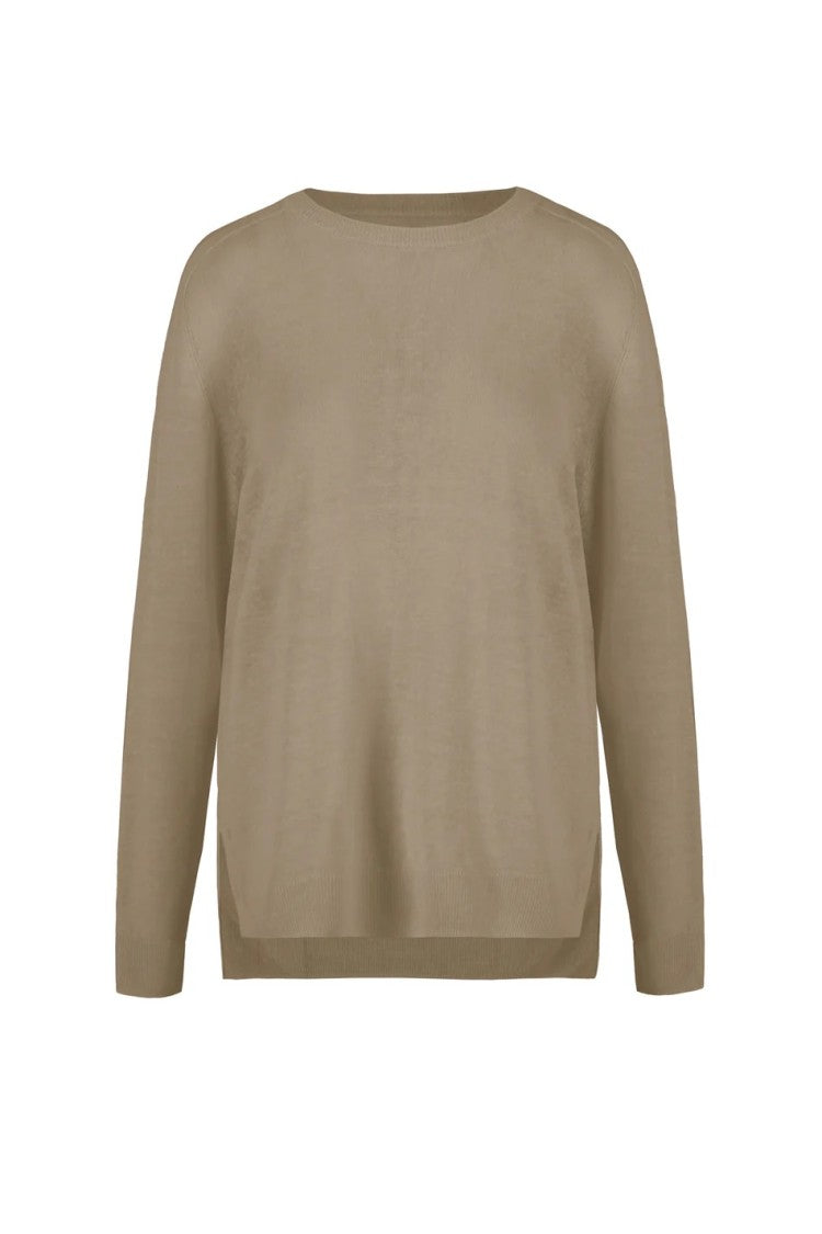 Bomboogie Light Pink Perforated Knit Sweater