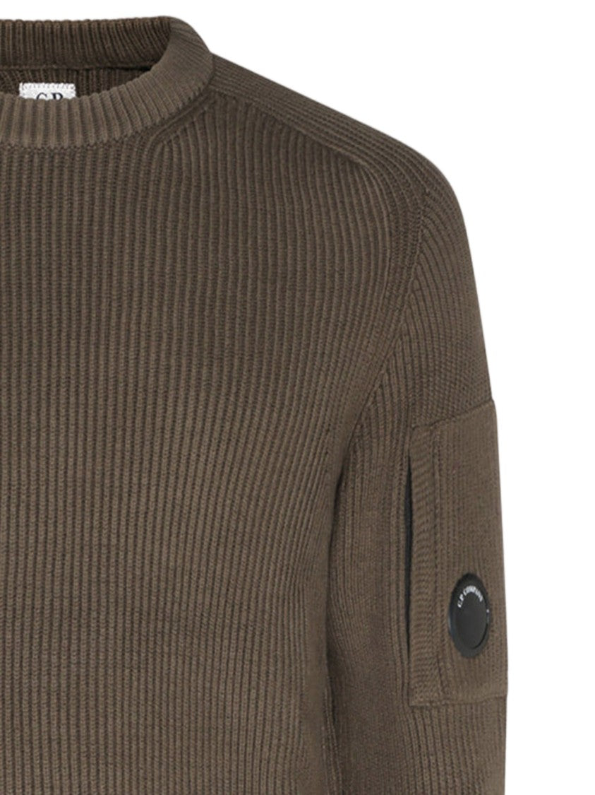 C.P. Company Logo Patch Cotton-Blend Sweater