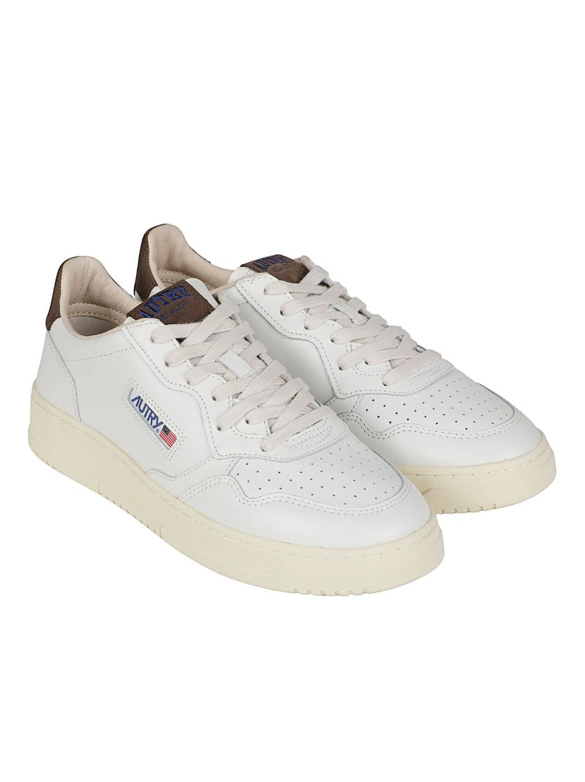 Autry Low-Top Sneakers With Perforated Detailing And Suede Accents