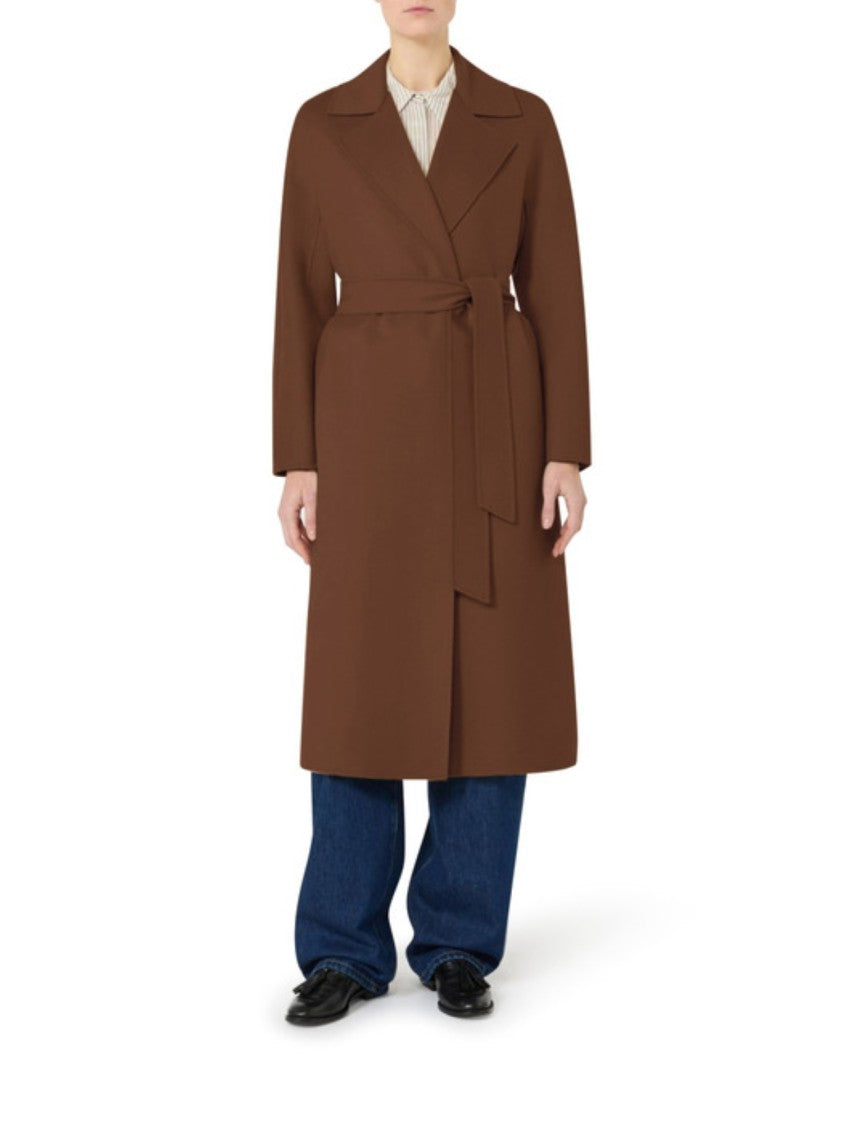Max Mara Wrap Coat With Self-Tie Belt