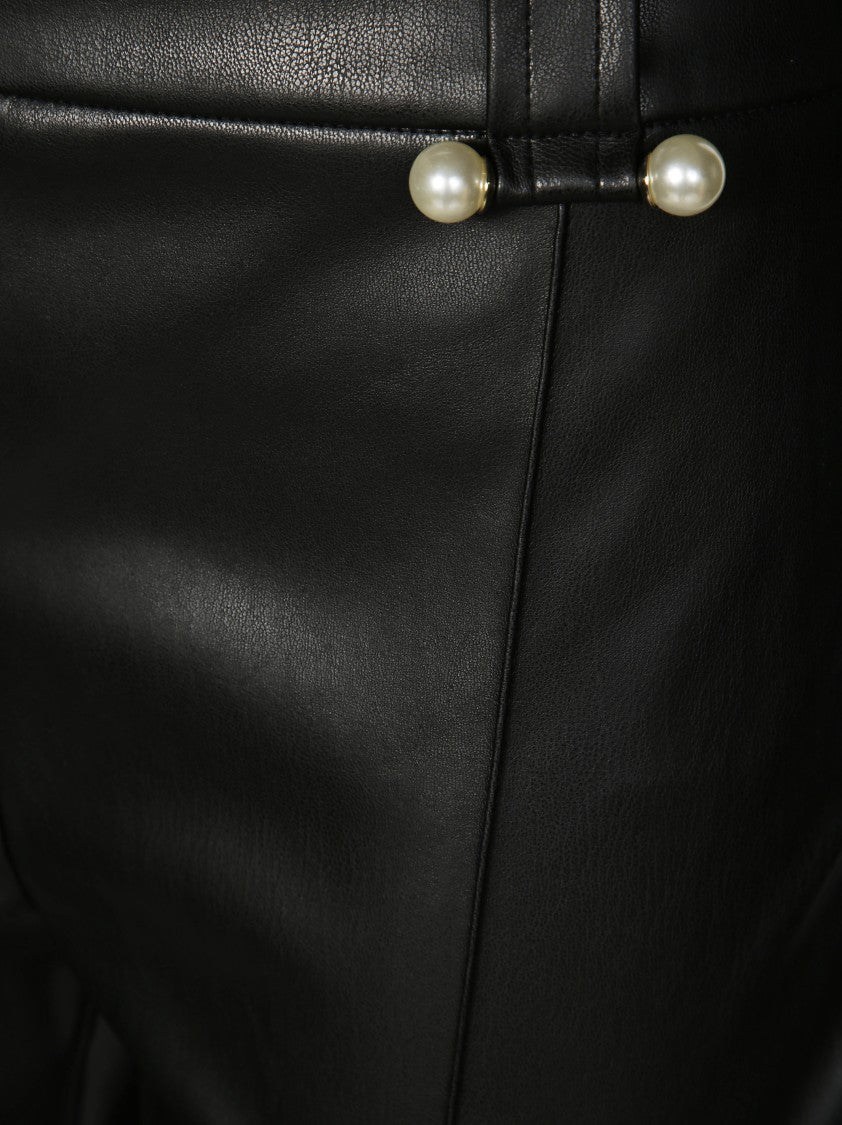 Liu Jo Fitted High-Waist Straight-Leg Liujo Pants