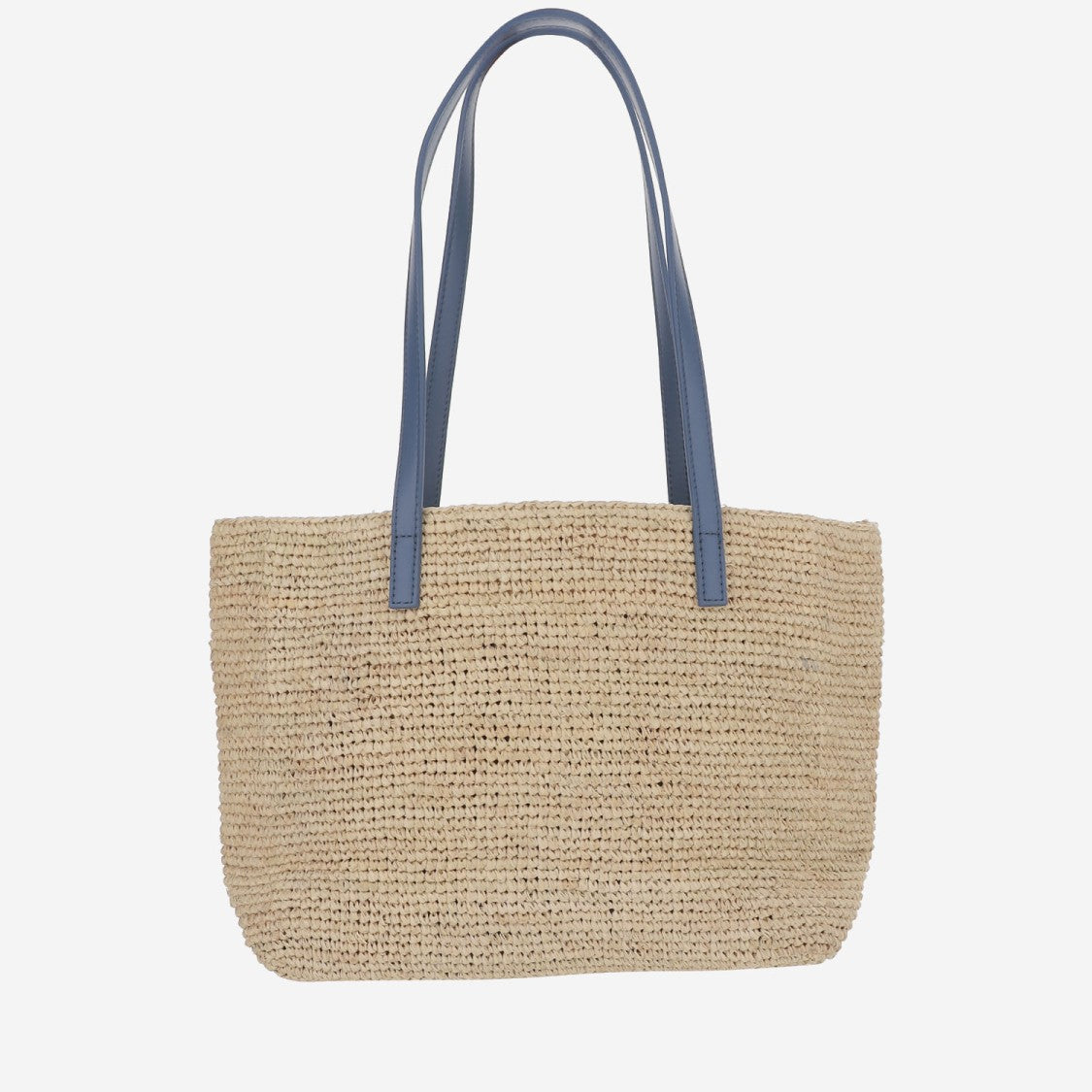Mc2 Saint Barth Raffia Blend Bag With Beach Motif