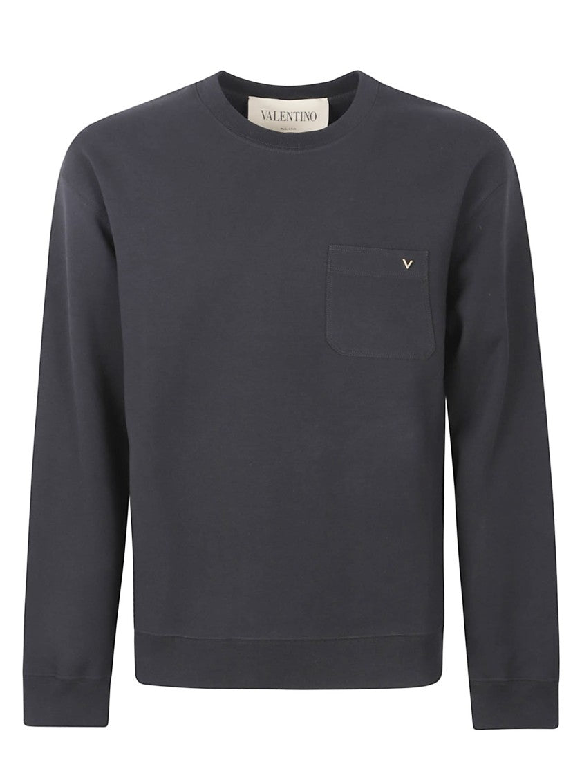 Valentino Garavani Regular Fit Valentino Knit Sweater With Vgold Logo