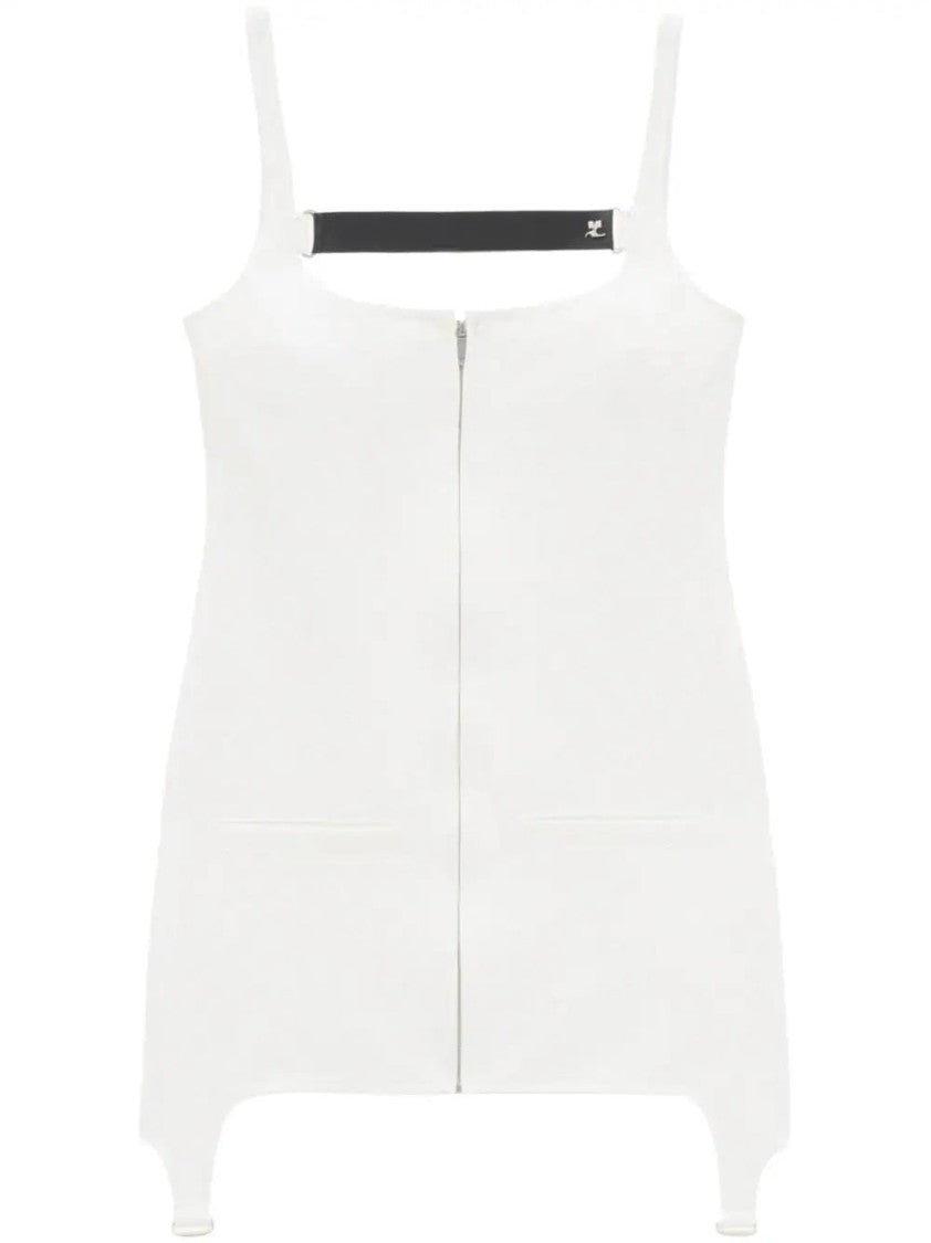 Courrèges Vinyl Strap Suspenders Dress
