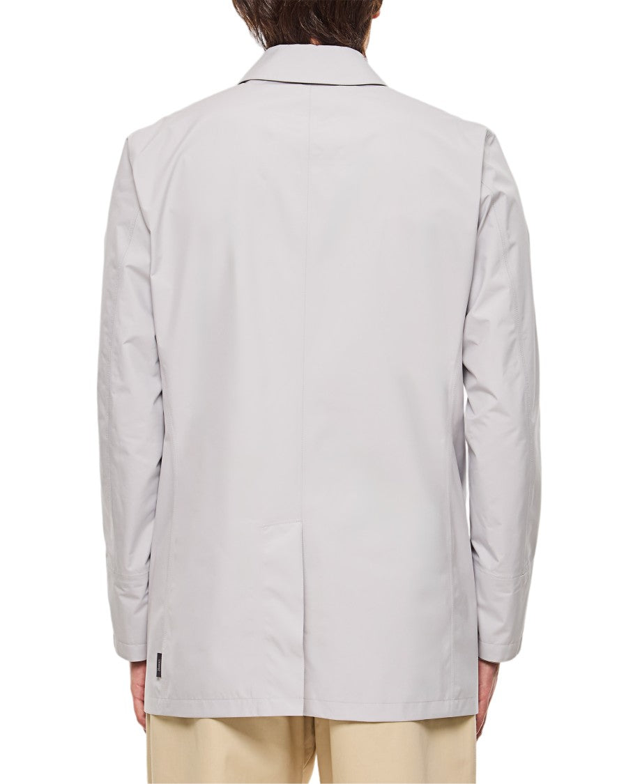 Herno Pearl Gray Laminar Waterproof Casual Jacket