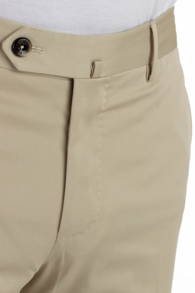 Pt Torino Super Slim Cotton-Silk Trousers