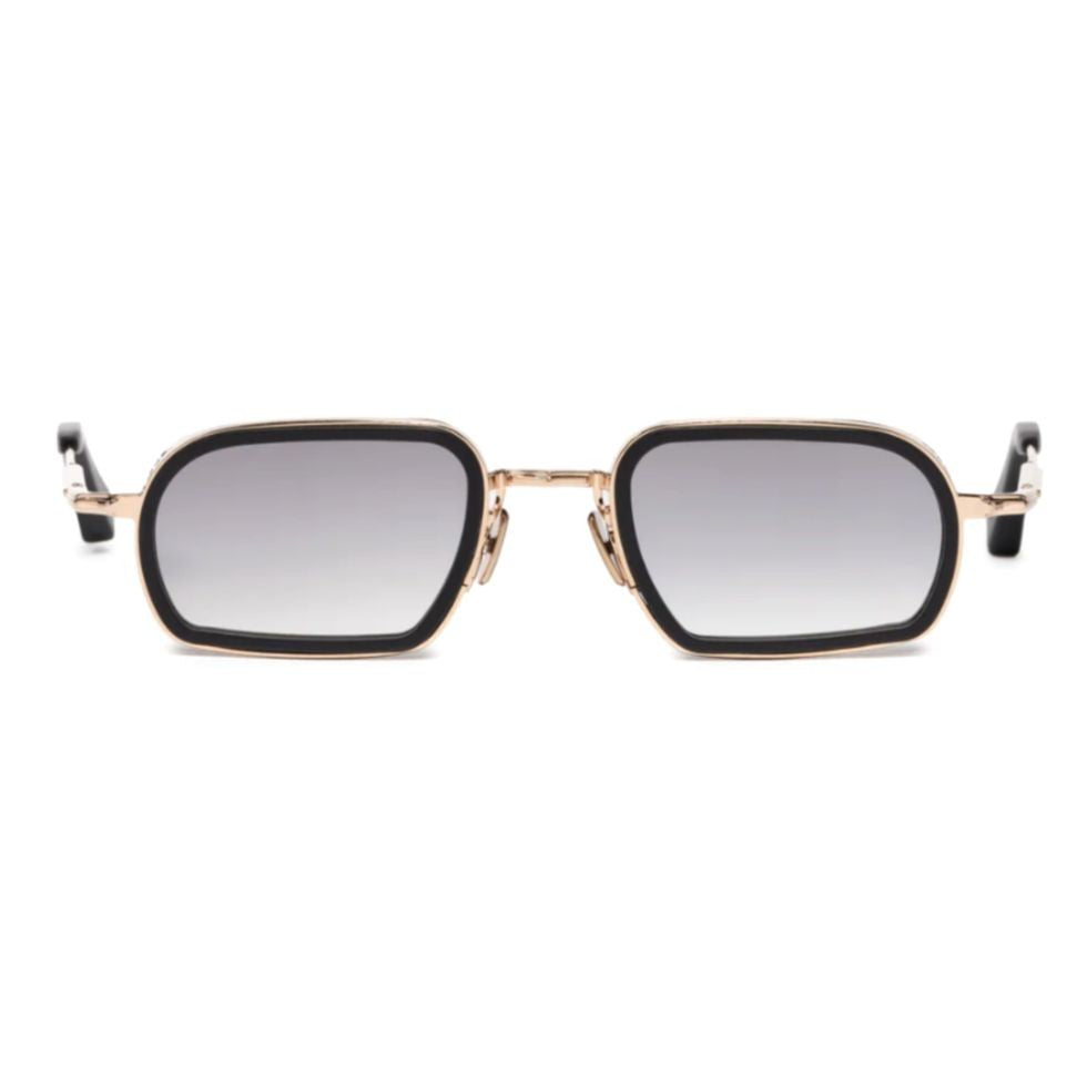John Dalia Martin Gradient Metal Rectangular Sunglasses