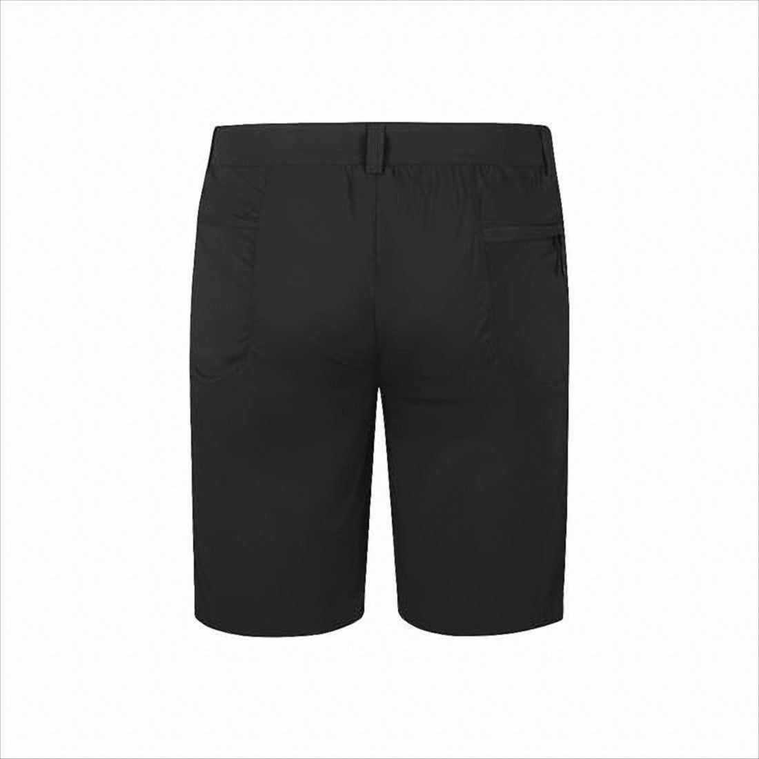 Montura Straight-Cut Black Shorts With Functional Pockets