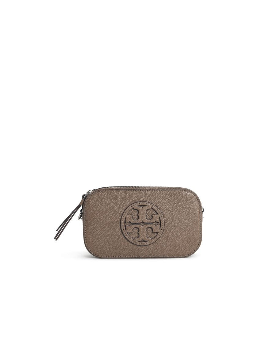Tory Burch 'Miller' Mini Shoulder Bag In Brown Leather