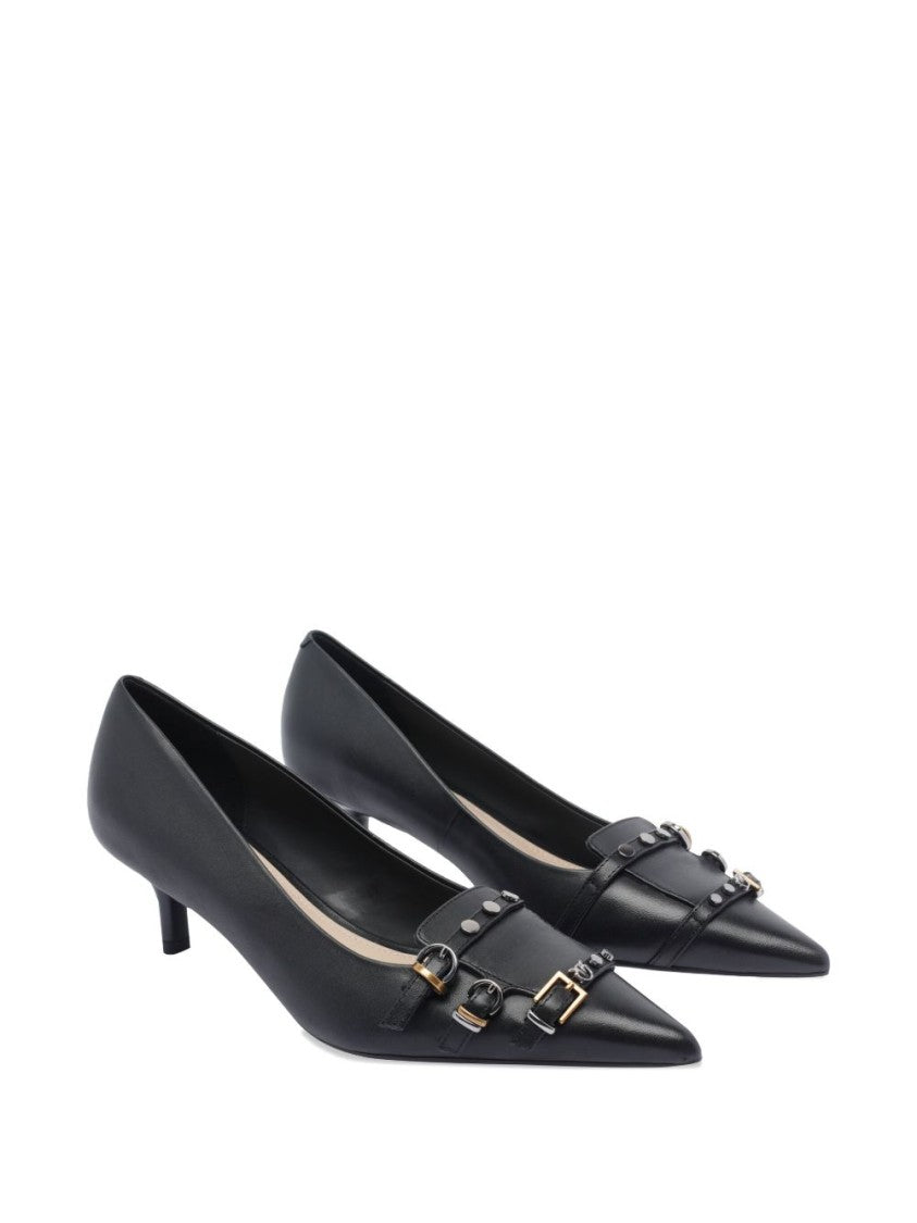 Pinko Pointed Toe Pumps With Decorative Buckles