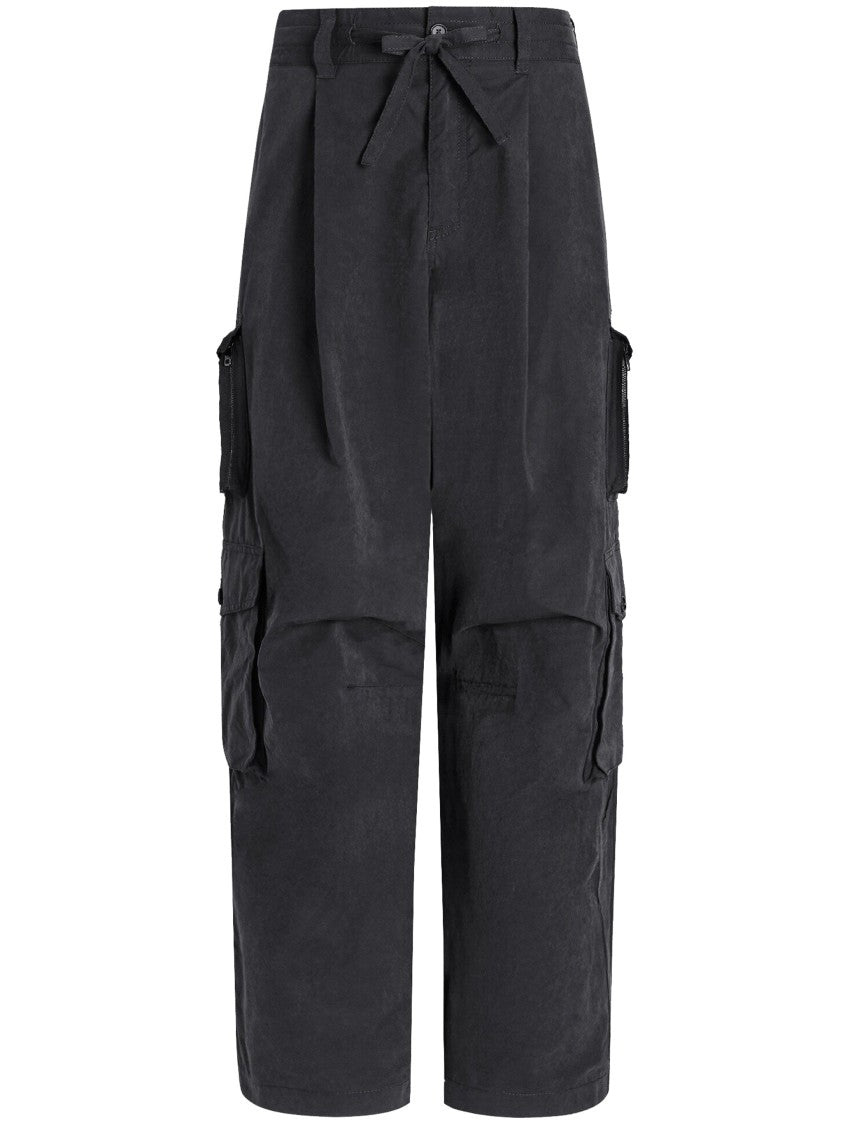 Dolce & Gabbana Wide-Leg Durable Matte Finish Cargo Pants