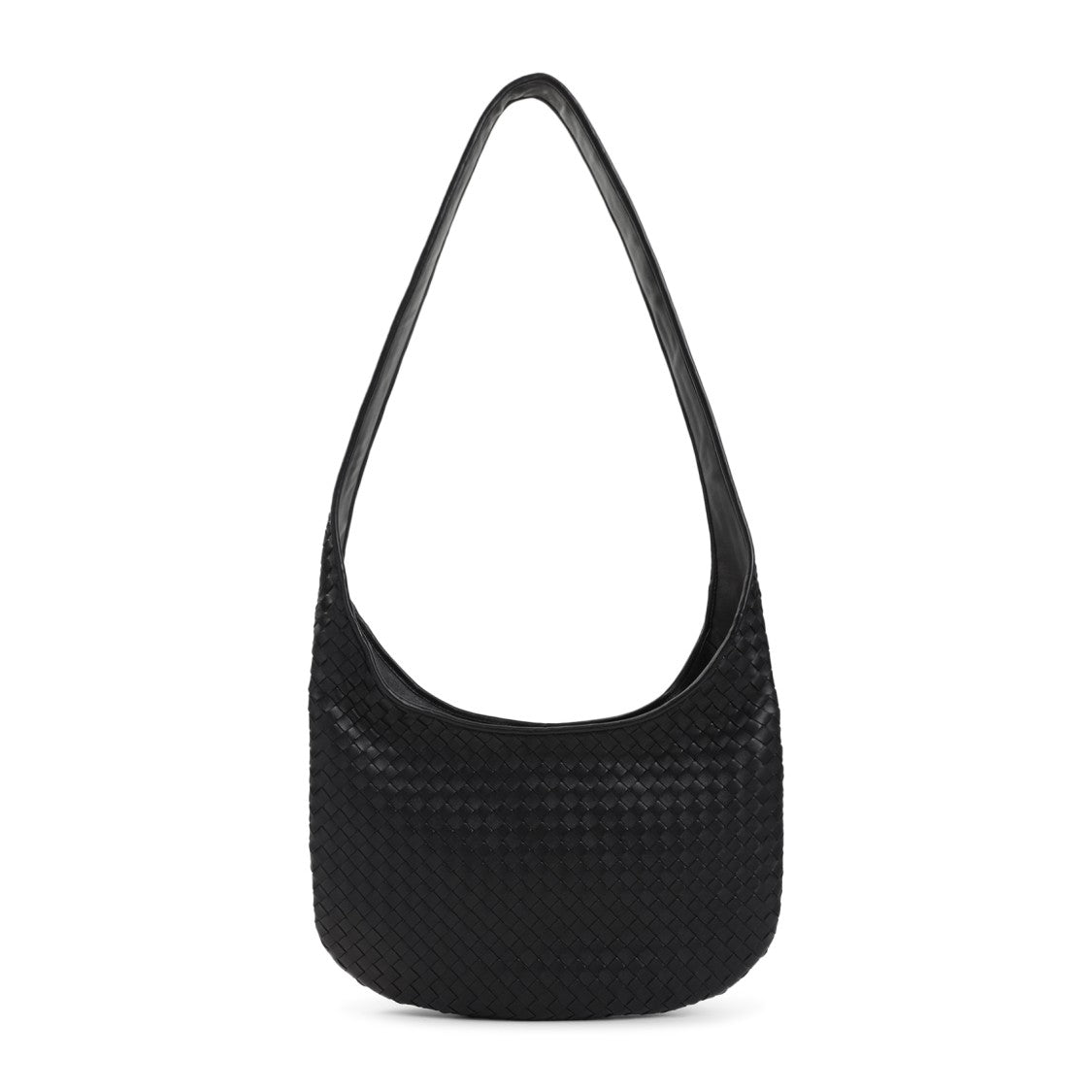 Bottega Veneta Archive Hobo Black Lamb Skin Shoulder Bag