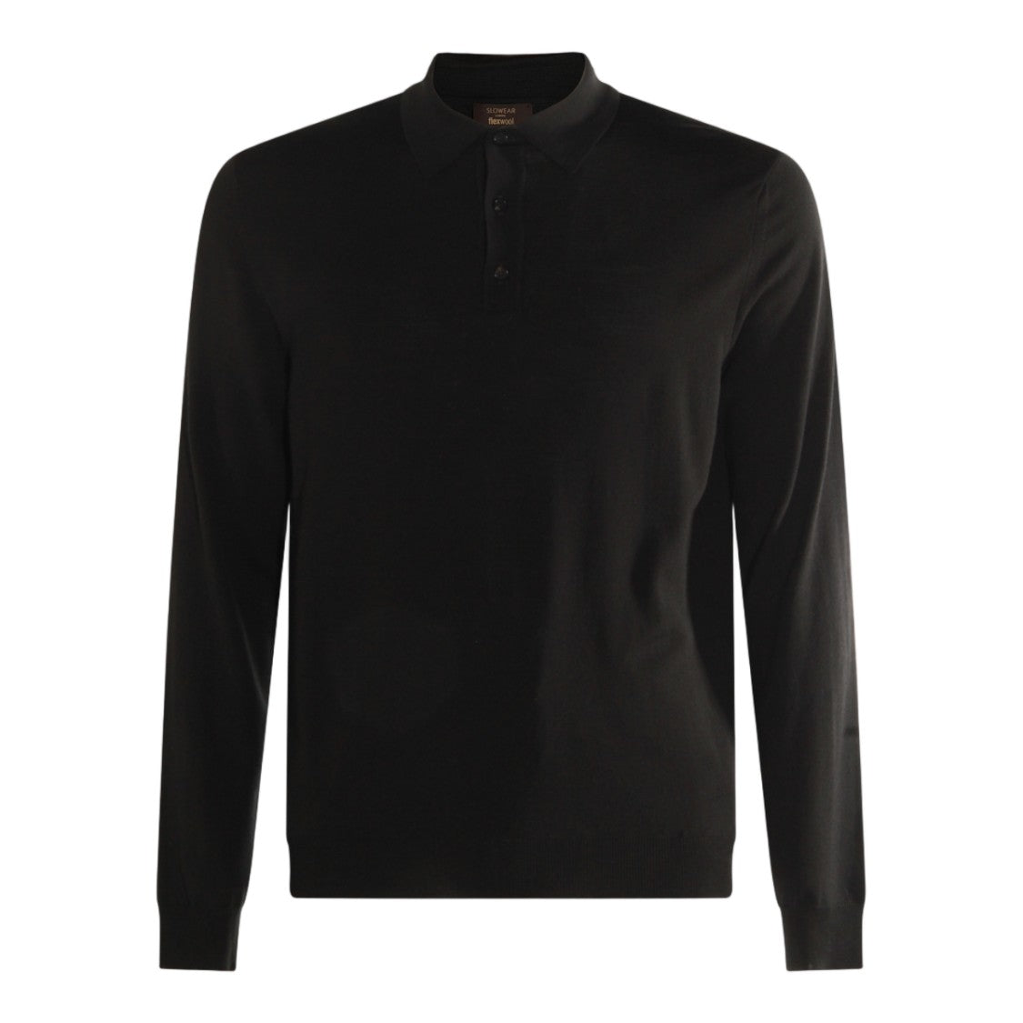 Zanone Long-Sleeve Polo Sweater With Fine-Knit Texture